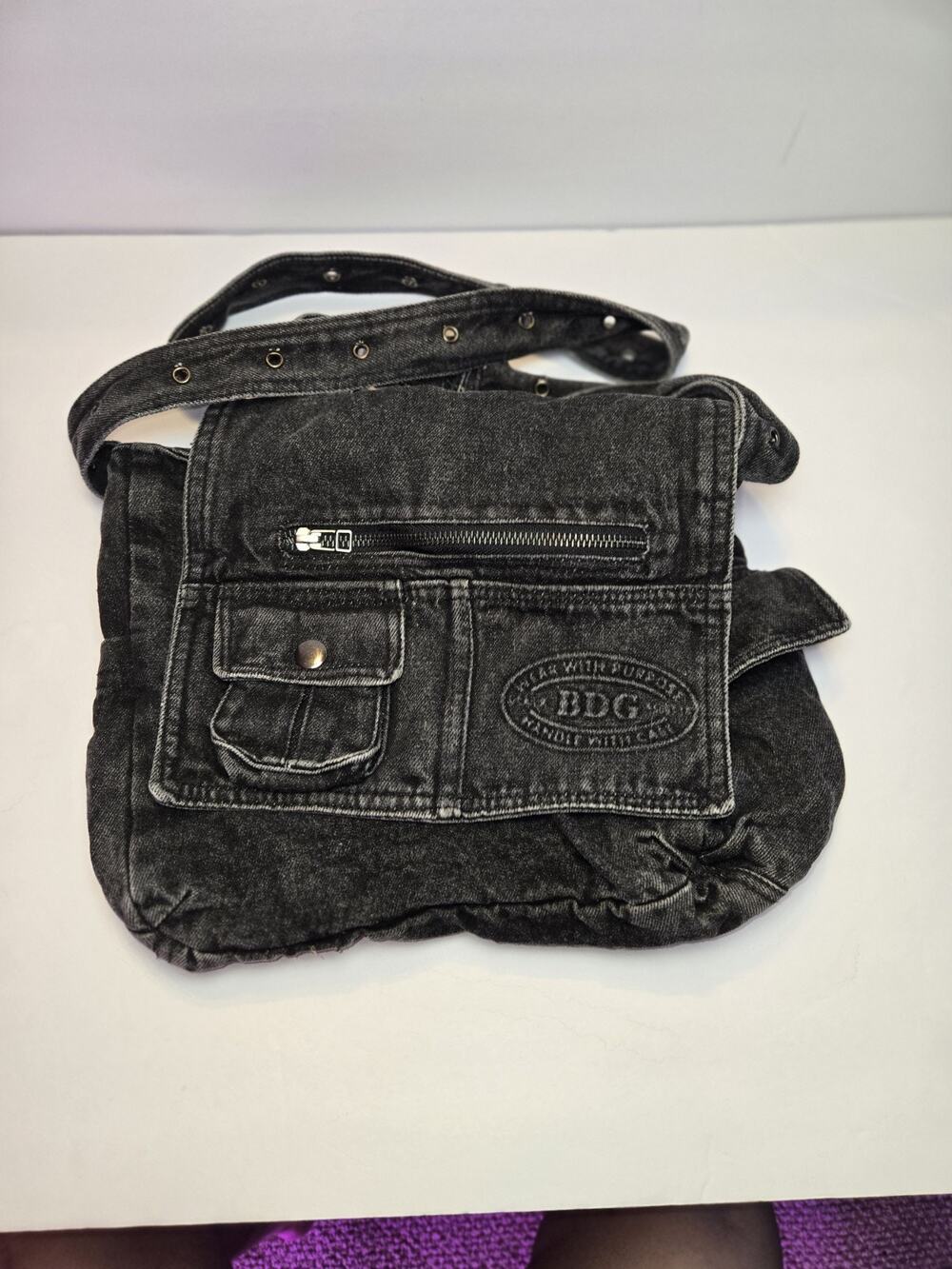 BDG Urban Outfitters Shoulder Crossbody Denim Purse Bag Handbag Adjustable Strap